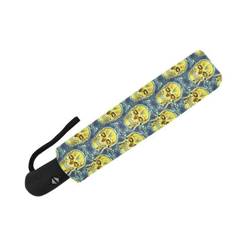funny skull pattern A by JamColors Auto-Foldable Umbrella (Model U04)