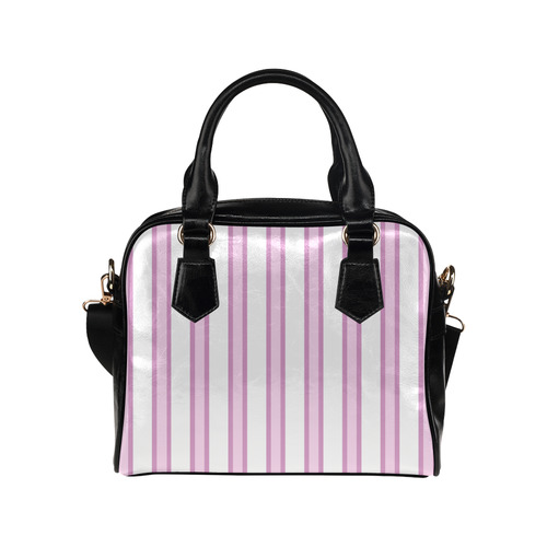 Pink Stripes Shoulder Handbag (Model 1634)