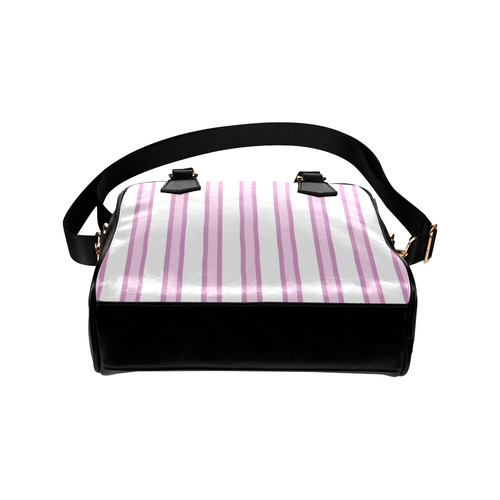 Pink Stripes Shoulder Handbag (Model 1634)