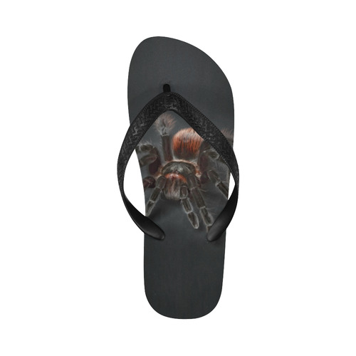 Tarantel Spider Painting Flip Flops for Men/Women (Model 040)