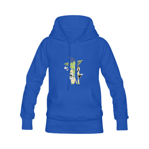The Light Side Of The Force Blue Blue Men's Classic Hoodies (Model H10)