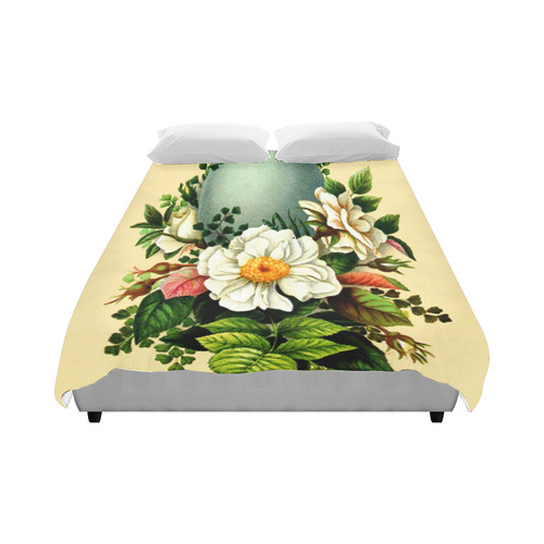 Vintage Easter Floral Duvet Cover 86"x70" ( All-over-print)