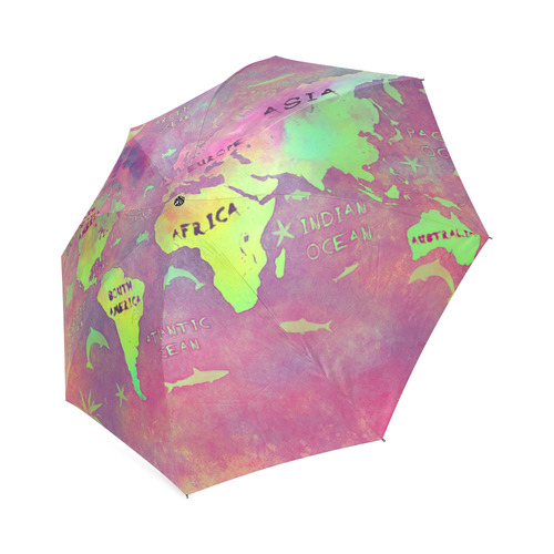 world map Foldable Umbrella (Model U01)