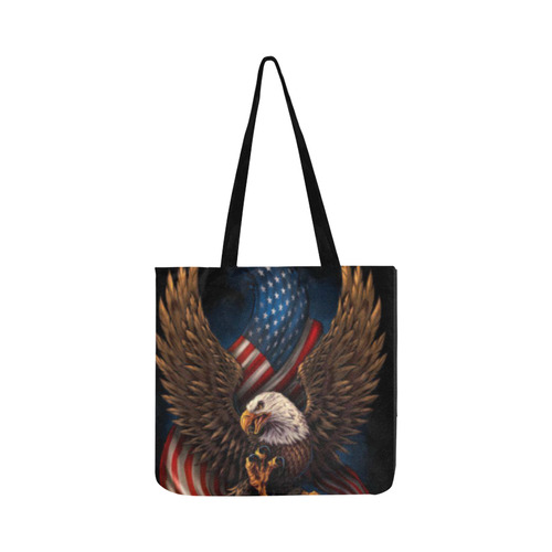 American Flag and Eagle bag Reusable Shopping Bag Model 1660 (Two sides)