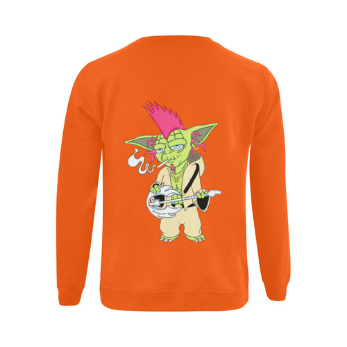 The Light Side Of The Force Pink Orange Gildan Crewneck Sweatshirt(NEW) (Model H01)