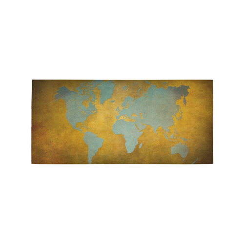 world map 34 Area Rug 7'x3'3''