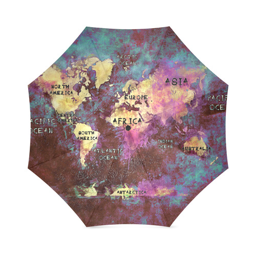 world map Foldable Umbrella (Model U01)