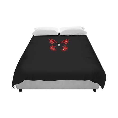 Skully Butterfly Duvet Cover 86"x70" ( All-over-print)