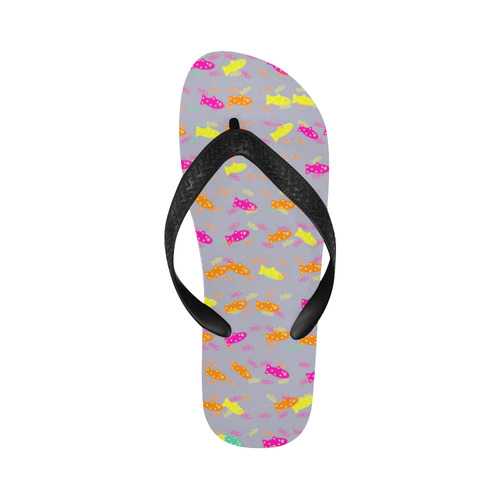 cute fish pattern A by FeelGood Flip Flops for Men/Women (Model 040)