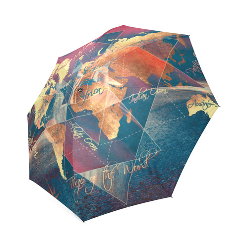 world map Foldable Umbrella (Model U01)