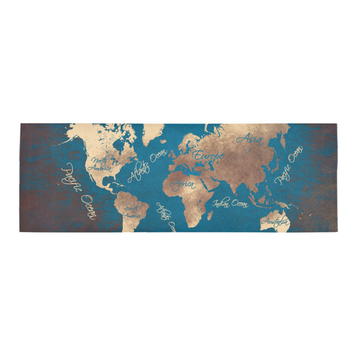 world map Area Rug 9'6''x3'3''