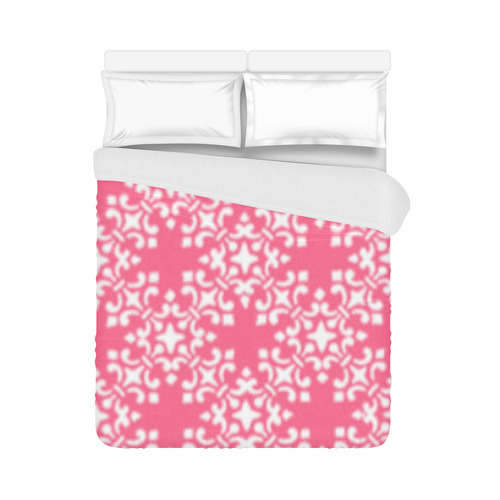 Pink Damask Duvet Cover 86"x70" ( All-over-print)