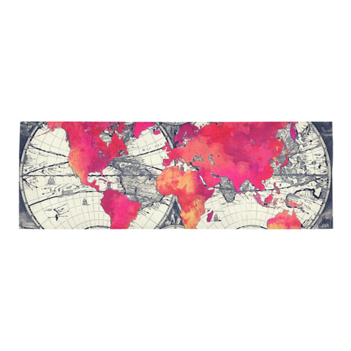 world map 28 Area Rug 9'6''x3'3''