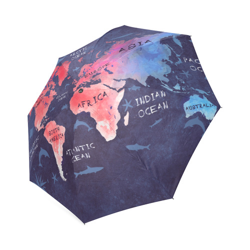 world map Foldable Umbrella (Model U01)