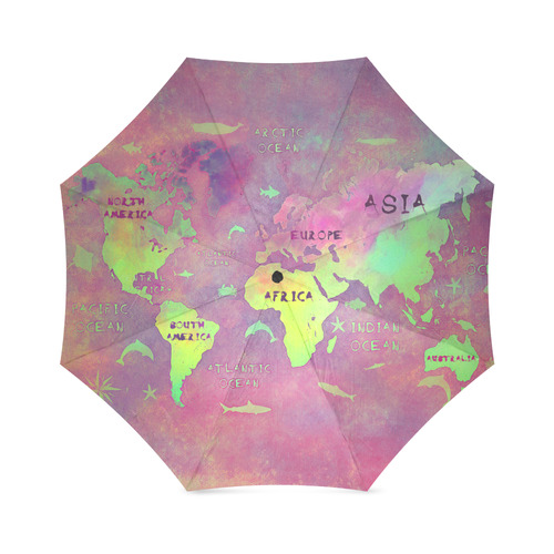 world map Foldable Umbrella (Model U01)