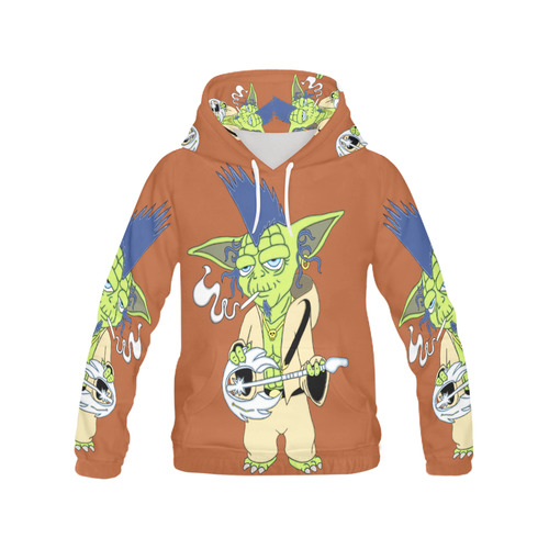 The Light Side Of The Force Blue Rust All Over Print Hoodie for Men (USA Size) (Model H13)