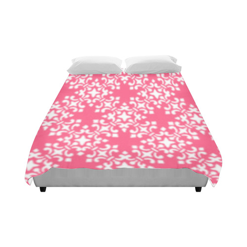 Pink Damask Duvet Cover 86"x70" ( All-over-print)