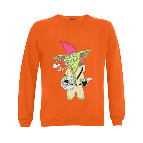 The Light Side Of The Force Pink Orange Gildan Crewneck Sweatshirt(NEW) (Model H01)