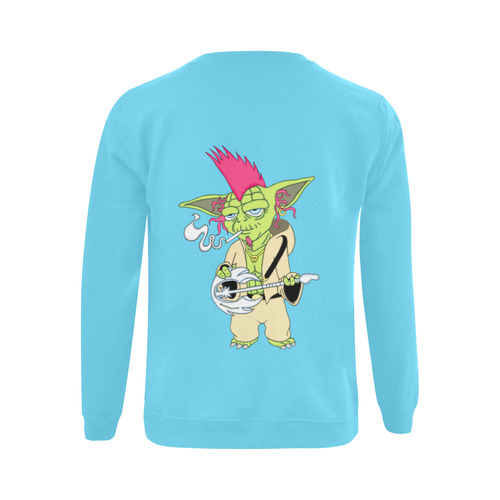 The Light Side Of The Force Pink Turquoise Gildan Crewneck Sweatshirt(NEW) (Model H01)