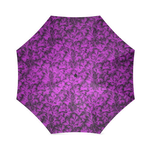 Dazzling Violet Leaf Foldable Umbrella (Model U01)