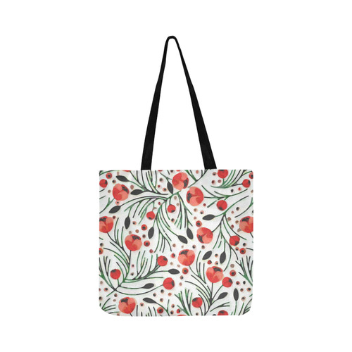 Cute Pink Floral Pattern Reusable Shopping Bag Model 1660 (Two sides)