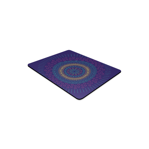 blue mandala circular Rectangle Mousepad