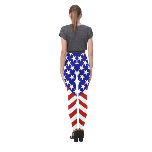 All-American Patriotic USA Cassandra Women's Leggings (Model L01)