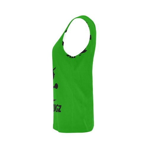 MTP LADIES TANK TOP green All Over Print Tank Top for Women (Model T43)