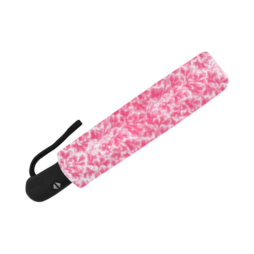 Pink Leaf Auto-Foldable Umbrella (Model U04)
