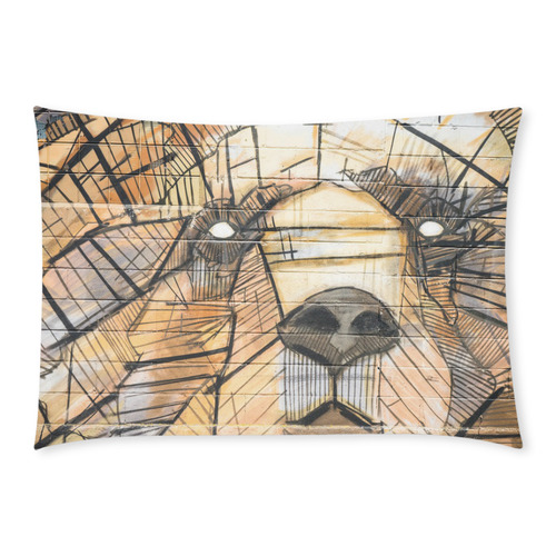 Bear Custom Rectangle Pillow Case 20x30 (One Side)