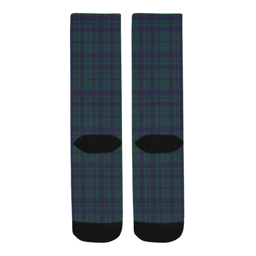 Green Plaid Hipster Style Trouser Socks