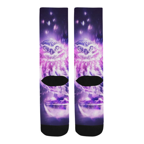 purpleshing owl Trouser Socks