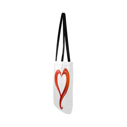 Beautiful Red Heart Reusable Shopping Bag Model 1660 (Two sides)