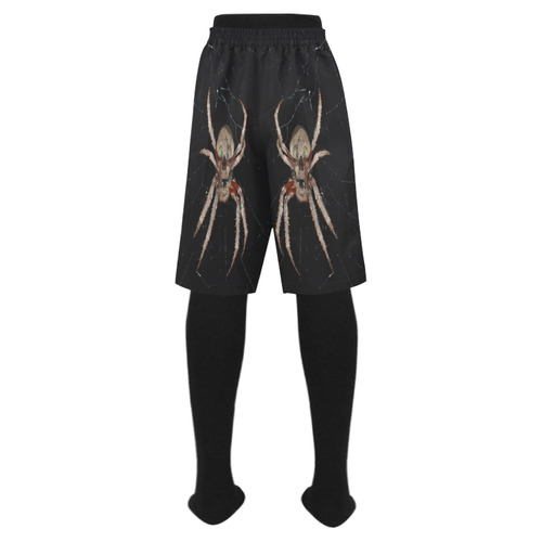 Creepy Living Skull Spider Men's Swim Trunk (Model L21)