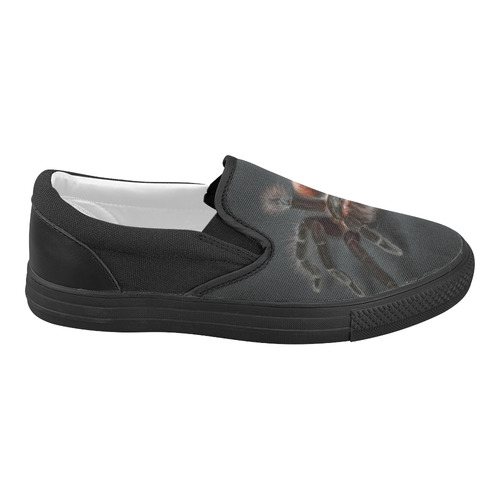 Tarantel Spider Painting Women's Slip-on Canvas Shoes (Model 019)