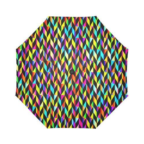 Neon Rainbow Polygon Auto-Foldable Umbrella (Model U04)