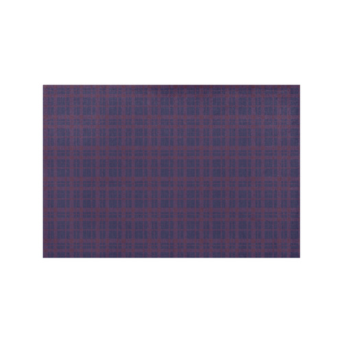 Purple Plaid Hipster Style Placemat 12’’ x 18’’ (Set of 6)