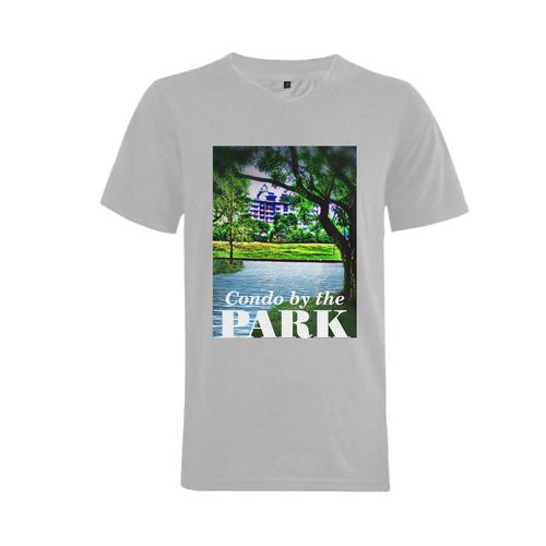 Condo by the Park - Jera Nour Men's V-Neck T-shirt  Big Size(USA Size) (Model T10)