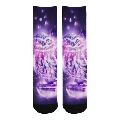 purpleshing owl Trouser Socks