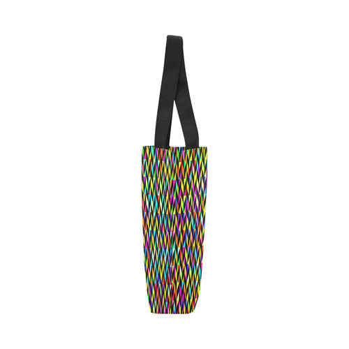 Neon Rainbow Polygon Canvas Tote Bag (Model 1657)