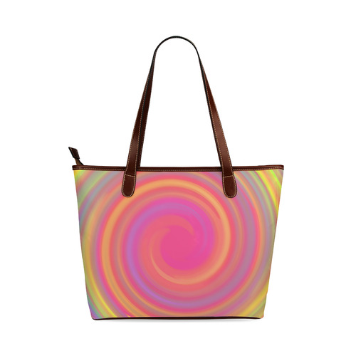 Rainbow Swirls Shoulder Tote Bag (Model 1646)