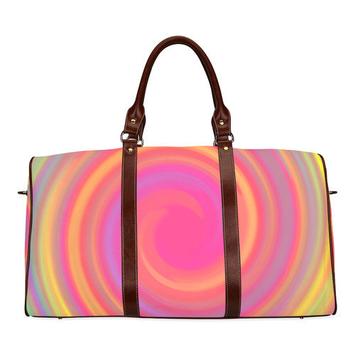 Rainbow Swirls Waterproof Travel Bag/Small (Model 1639)