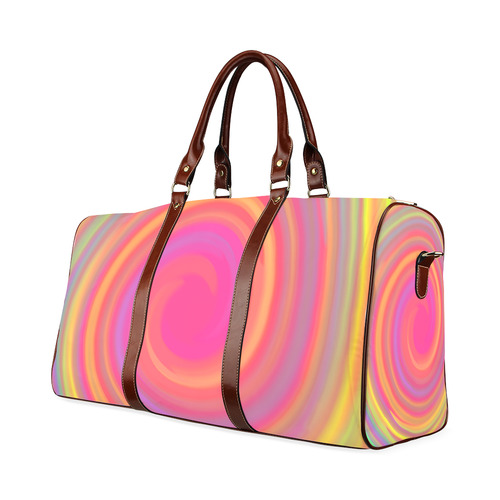 Rainbow Swirls Waterproof Travel Bag/Small (Model 1639)