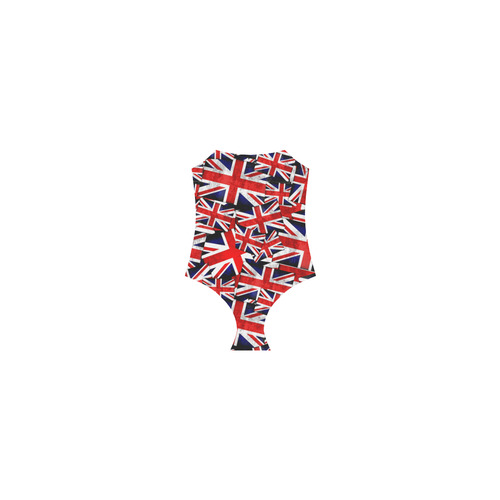Union Jack British UK Flag Strap Swimsuit ( Model S05)