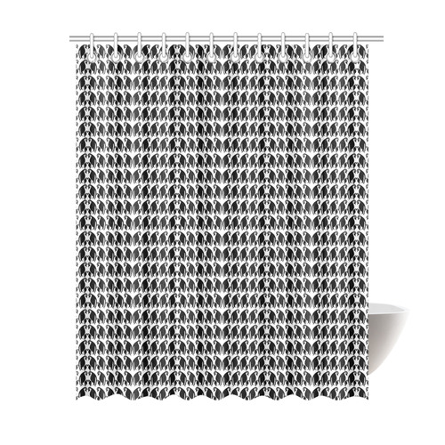 Penguin Huddle Shower Curtain 69"x84"