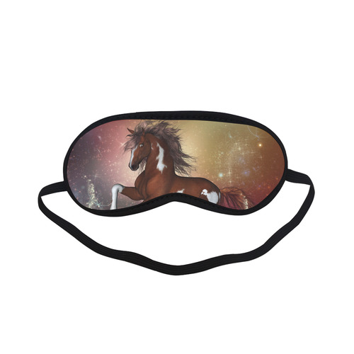 Wonderful wild horse in the sky Sleeping Mask