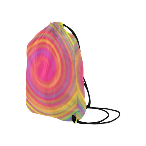 Rainbow Swirls Large Drawstring Bag Model 1604 (Twin Sides)  16.5"(W) * 19.3"(H)