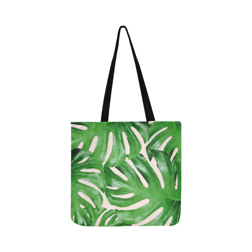 Tropical Watercolor Floral Leaf Reusable Shopping Bag Model 1660 (Two sides)