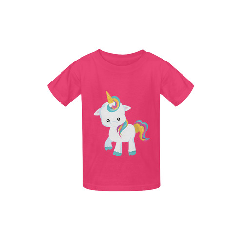 Baby Unicorn Pink ids Tshirt Kid's  Classic T-shirt (Model T22)