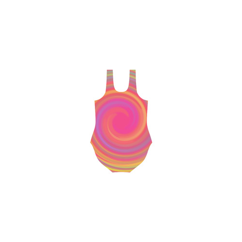 Rainbow Swirls Vest One Piece Swimsuit (Model S04)